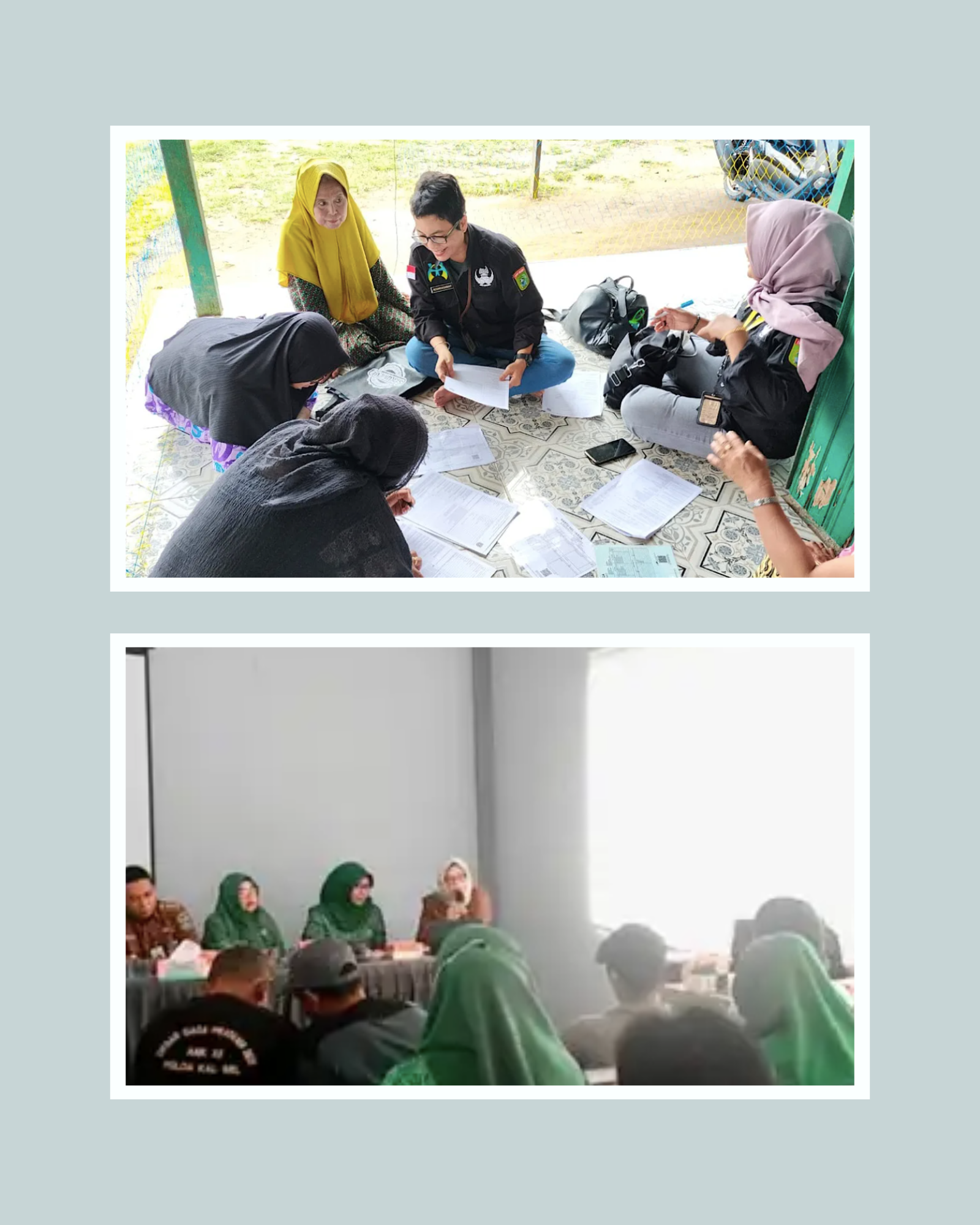 Dinas P3AP2KB Tanbu Melaksanakan Pembinaan Kualitas Keluarga Warga Pesisir di Desa Setarap Kecamatan Satui