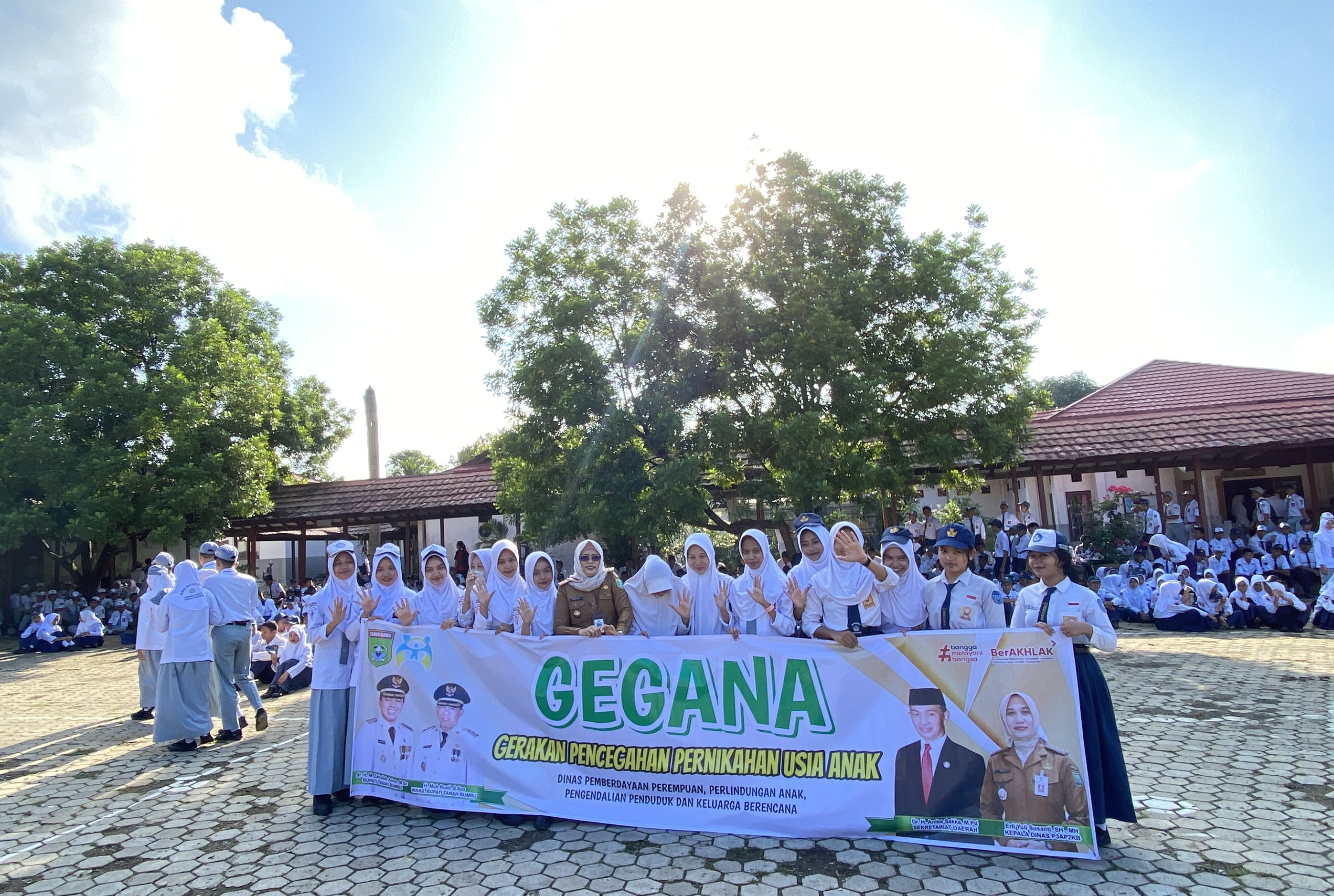 Sosialisasi GEGANA di SMK 1 Kecamatan Simpang Empat