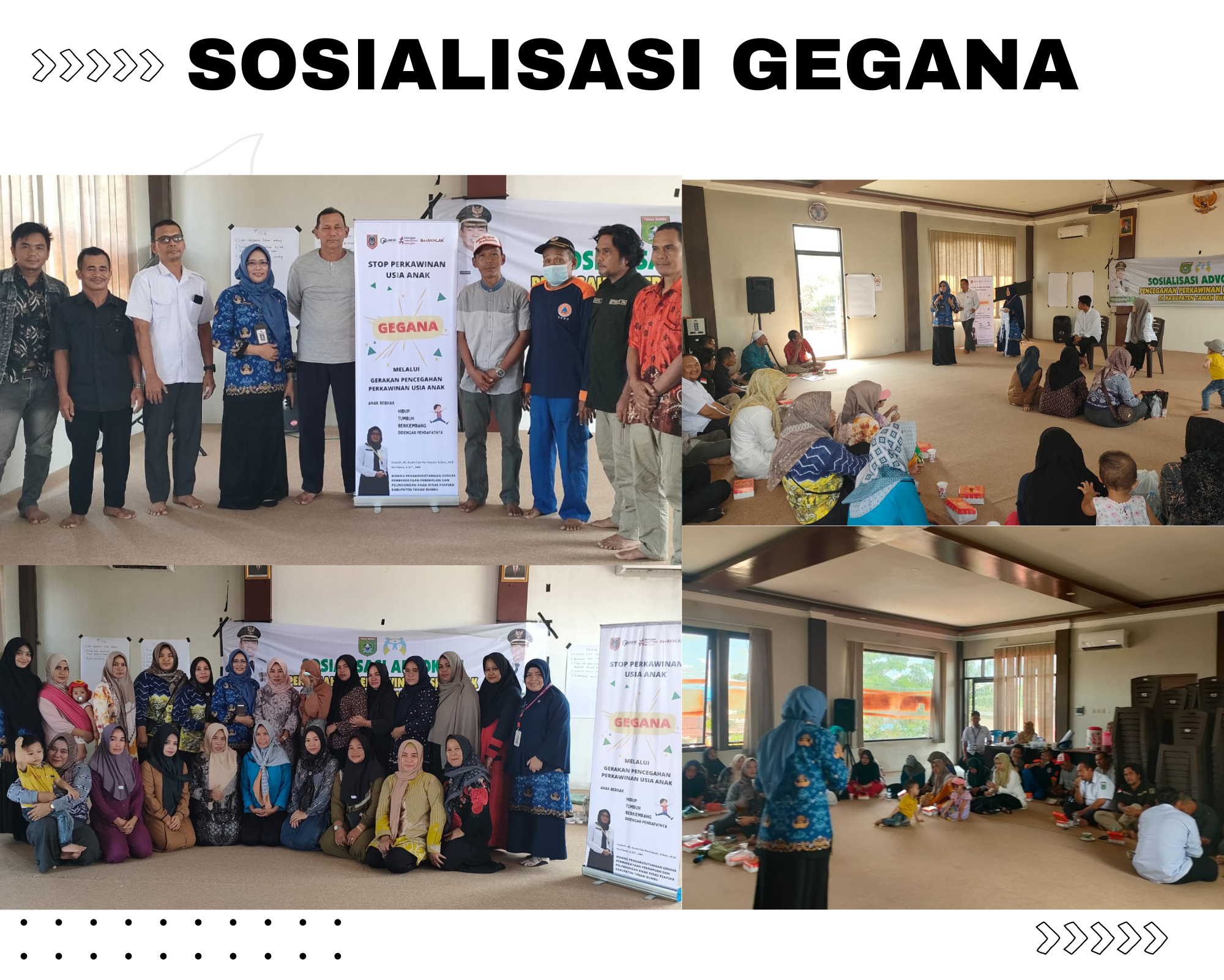 Sosialisasi Advokasi STOP PERKAWINAN USIA ANAK dengan GERAKAN PENCEGAHAN PERKAWINAN USIA ANAK (GEGANA) 